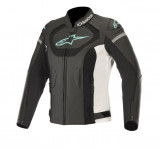 Geaca piele dame moto Alpinestars Stella Jaws V3 Colour negru/albastru/alb, marime 44