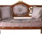 Sofa baroc din lemn masiv cu tapiterie din catifea CAT408