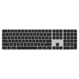 Tastatura Bluetooth Apple Magic MMMR3RO/A, Touch ID, Tastatura numerica, Layout RO, Negru/Gri