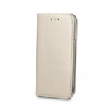 Husa Flip Carte/Stand Huawei P Smart, inch. magnetica Gold