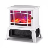 Semineu electric flippy, 1500w, cu efect de flacara, 25 x 16 x 25 cm, alb