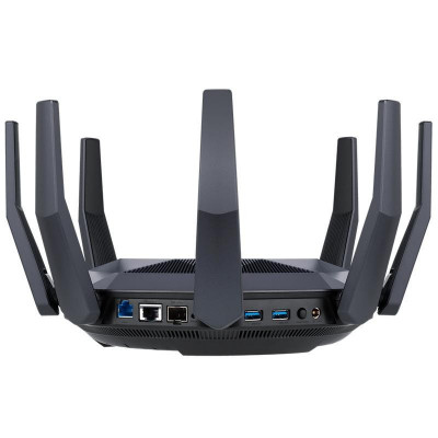 Router wireless asus rt-ax89x 12-stream ax6000 dual band wifi 6 mimo and ofdma network standard: foto