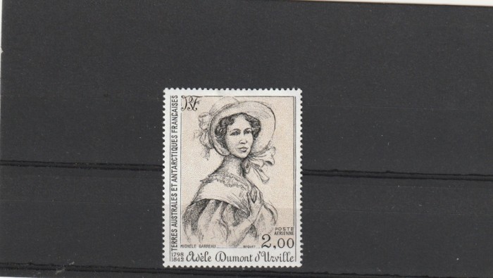 Autoportret Adele D&#039;Urville ,Antartica Franceza TAF.