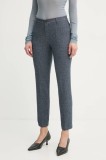 Marc O&#039;Polo pantaloni femei, culoarea gri, mulata, high waist, 411301619133