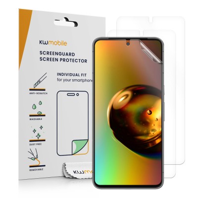 Set 3 Folii de protectie Kwmobile pentru Google Pixel 8, Transparent, Plastic, 61869.1 foto