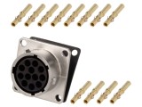 Conector Circular RT360 Mamă Crimpat PIN 12 13A IP67