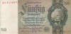 GERMANIA 50 reichsmark 1933 VF+++!!!