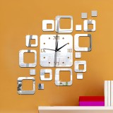Cumpara ieftin Ceas Decorativ Sticker, Patrat, 50 cm x 48 cm
