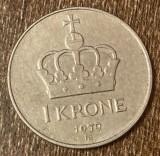 C50 - Moneda foarte veche - Norvegia - 1 koroana - 1979
