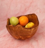 Fructieră sau Salatieră Basilicata din&nbsp;lemn de&nbsp;măslin 25 x 15 cm