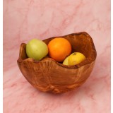 Fructieră sau Salatieră Basilicata din&nbsp;lemn de&nbsp;măslin 25 x 15 cm