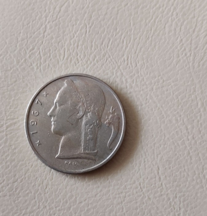 Belgia - 5 francs / franci (1967) monedă s337