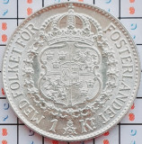 1016 Suedia 1 krona 1941 Gustaf V (1907-1950) km 786 argint, Europa