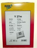 Y27M 4 MIKROBEUTEL + 1 MIKROFILTER / SCHACHTEL FL0782-K pentru aspirator FILTERCLEAN