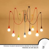 Lustra suspendata Kappa Multicolor 8xE27, 8 pendule, IP20, 150 cm &ndash; Alessandro Design