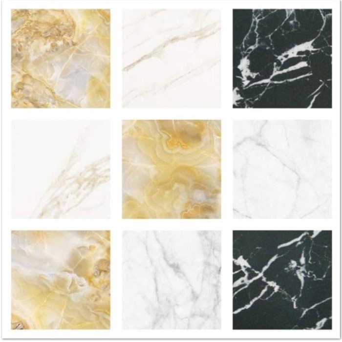 Set 20 bucati autocolante pentru faianta, 10 x 10 cm, multicolor