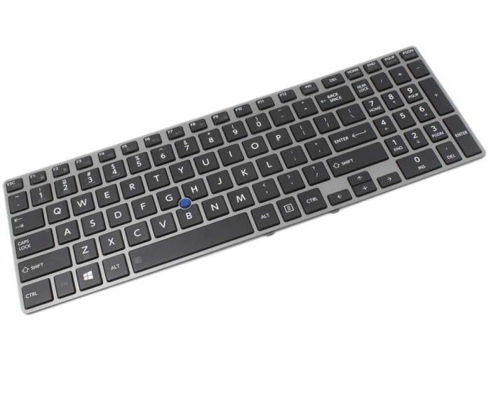 Tastatura Toshiba Gri Tecra Z50 A Rama iluminata backlit, Tecra Z50 BT1500 Rama iluminata backlit, Tecra Z50