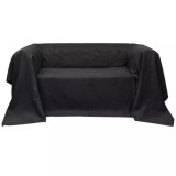 Cumpara ieftin Husă din velur microfibră pentru canapea 210 x 280 cm Antracit, vidaXL