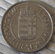 Moneda ISTORICA 2 PENGO - UNGARIA, anul 1941 *cod 445 b = Razboiul al II-lea foto