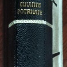 TUDOR ARGHEZI-CUVINTE POTRIVITE(VOLUM DEBUT 1927/EX.NR.51/60/DEDICATIE-AUTOGRAF)