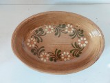 Vas de lut / tavita (Terra Cotta) vintage, Franta, Alsacia, anii 60, rustic