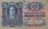 AUSTRIA 20 kronen 1913 VF+!!!