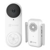 Kit sonerie video EZVIZ Wi-Fi 3K, baterie 5200mAh, PIR, unghi larg, CS-DB2-Pro-3K
