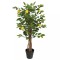 Lăm&acirc;i artificial cu 3 trunchiuri, verde, 85 cm, PP