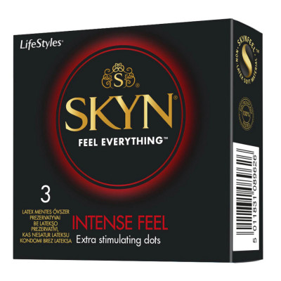 LifeStyles Skyn Prezervativ Non Latex Intense Feel, 3 Buc/Set foto