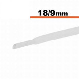 Tub termocontractibil alb 18mm/ 9mm 0.5m