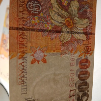 Di 19 Bancnota 5 000 lei 1998 UNC FIlifgram mare foto