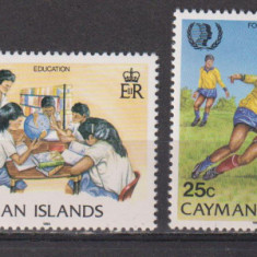 ANUL INTERNATIONAL AL TINERETULUI 1985 CAYMAN ISLANDS MI.553-556 MNH
