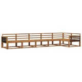 vidaXL Set de canapele de exterior 6 pcs natural Lemn Solid de Acacia 3382602