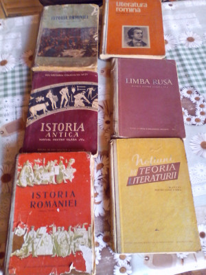 Manuale scolare ; Istorie Lb Romana,Lb Rusa Anii 60 foto