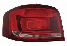 Stop spate lampa Audi A3, 04.2012, 3 Usi, partea Stanga, cu lampa ceata Spate; tip bec H21W+P21W+PY21W+R10W+W16W; carcasa neagra; fara soclu bec;