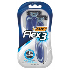 Bic Aparat De Ras Dispozabil Pentru Barbati Flex3 Cu 3 Lame Pachet 3 Bucati 489173