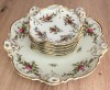 Set - desert / fructe - Rosenthal - Moliere - Moss Rose / Ramona - 6 persoane - 1984