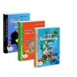 Pachet Mark Twain: 1. Aventurile lui Huckleberry Finn; 2. Aventurile lui Tom Sawyer; 3. Print si cersetor - Mark Twain