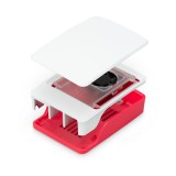 Cumpara ieftin Carcasa Raspberry 5 alb-rosu