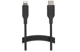 Cumpara ieftin Cablu incarcare si transfer date USB-C la Lightning TPE de 1.8 m certificat MFI, negru - RESIGILAT