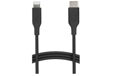 Cablu incarcare si transfer date USB-C la Lightning TPE de 1.8 m certificat MFI, negru - RESIGILAT foto