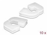 Set 10 buc protectie cabluri dreptunghiular - diametru 4.6 x 4.6 mm Natural, Delock 60254