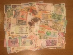 Lot 150 bancnote diferite AU/UNC foto