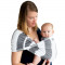 Sistem Purtare Baby K&#039;tan Baby Carrier Print - Charcoal Stripe - Marimea L