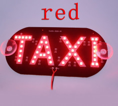 Placuta cu led, indicator taxi, 45 smd 3528, lumina rosie foto