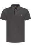 Cumpara ieftin Timberland Tricou polo Millers River Pique barbati, cu logo brodat, Regular fit, Negru, S