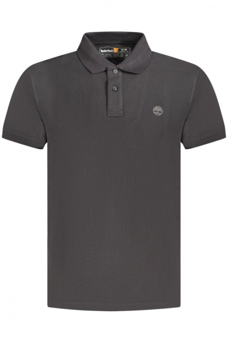 Timberland Tricou polo Millers River Pique barbati, cu logo brodat, Regular fit, Negru, S