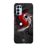 Husa compatibila cu Oppo A73 model Japanese Yin and Yang Art, Silicon, TPU, Viceversa, Transparent, Carcasa