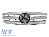Grila crom/gray potrivita pentru Mercedes C-Class W203 2000-2007 Performance AutoTuning