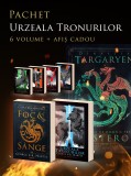 Pachet Urzeala Tronurilor 1-5 + Foc și s&acirc;nge (cu AFIȘ) - George R.R. Martin